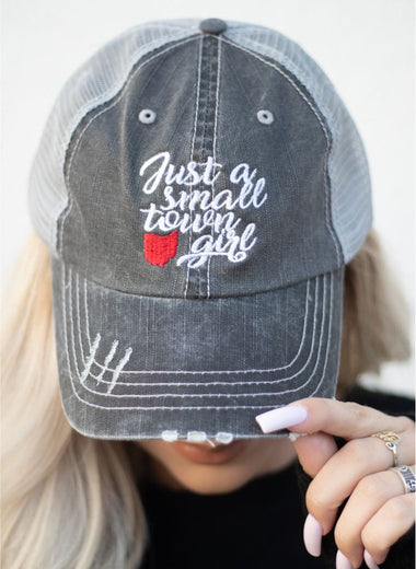 Just A Small Town Girl Ohio Trucker Hat