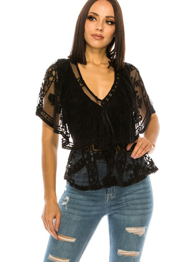 Lace Black tOP