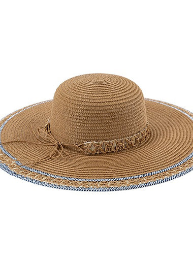 SUMMER EMBROIDERED STRAW HAT