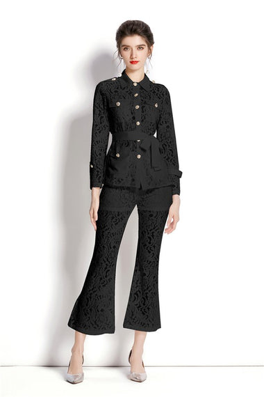 Luxury Line-Lace Suit