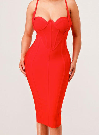 Tori-Corset Bandage Dress