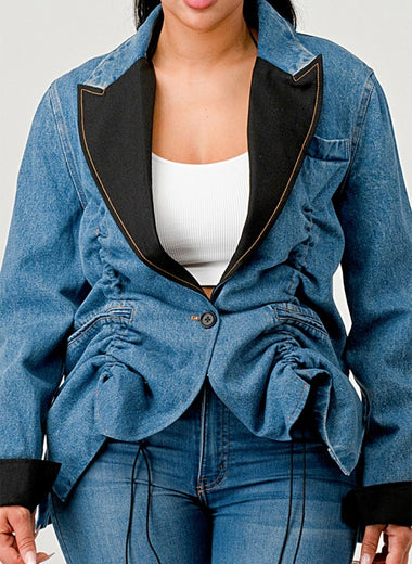 Adrienne Denim Blazer