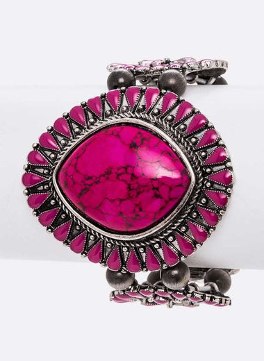 Genuine Stone Western Iconic Bracelet