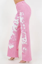 Riley -Wide Leg Jean in Pink