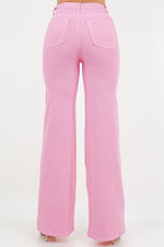 Riley -Wide Leg Jean in Pink