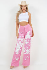 Riley -Wide Leg Jean in Pink
