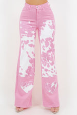 Riley -Wide Leg Jean in Pink