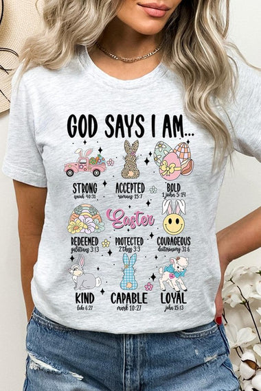 God Says Easter Graphic T Shirts