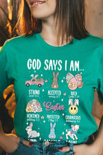 God Says Easter Graphic T Shirts