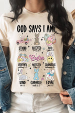 God Says Easter Graphic T Shirts