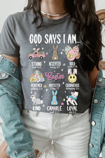 God Says Easter Graphic T Shirts