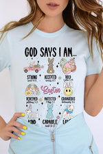 God Says Easter Graphic T Shirts
