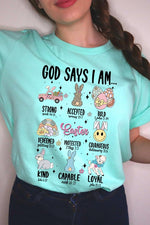 God Says Easter Graphic T Shirts