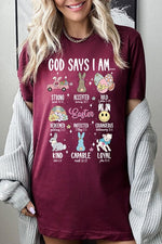 God Says Easter Graphic T Shirts