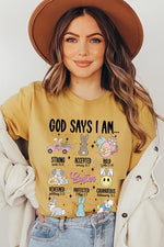 God Says Easter Graphic T Shirts