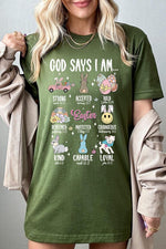 God Says Easter Graphic T Shirts