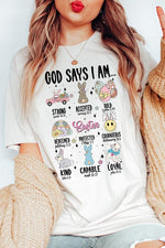 God Says Easter Graphic T Shirts