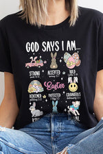 God Says Easter Graphic T Shirts