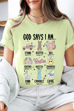 God Says Easter Graphic T Shirts