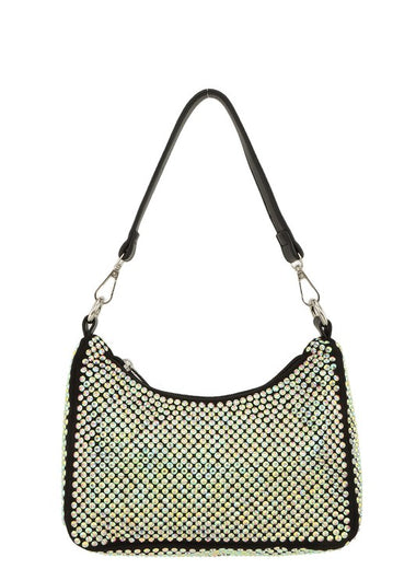 Full Crystal U Shape Crossbody Bag