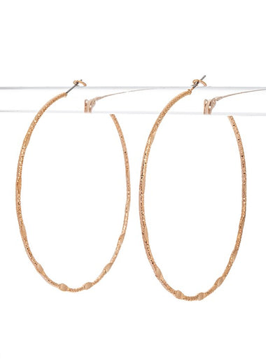 70MM Mix Texture Dainty Hoop Earrings