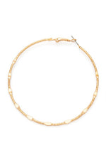 70MM Mix Texture Dainty Hoop Earrings