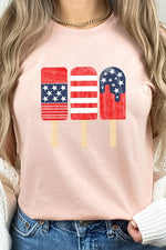 American Flag Popsicles Graphic Tee