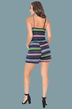 Ava-Spaghetti Strap Front Wrap Romper