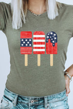 American Flag Popsicles Graphic Tee