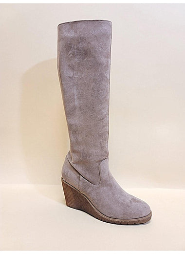 NAVAEH-WEDGES KNEE HIGH BOOTS