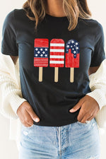 American Flag Popsicles Graphic Tee