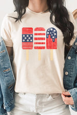 American Flag Popsicles Graphic Tee