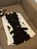 Zola-Lace Sleeve Blazer