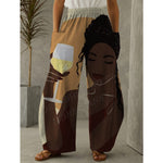 XL/12-14-Chantel High waist wide leg Pant