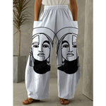 XL/12-14-Chantel High waist wide leg Pant