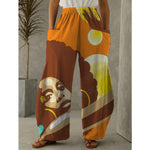 XL/12-14-Chantel High waist wide leg Pant