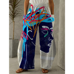 XL/12-14-Chantel High waist wide leg Pant