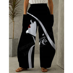 XL/12-14-Chantel High waist wide leg Pant