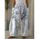 XL/12-14-Chantel High waist wide leg Pant