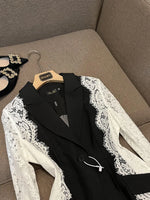 Zola-Lace Sleeve Blazer