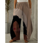 XL/12-14-Chantel High waist wide leg Pant