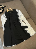 Zola-Lace Sleeve Blazer