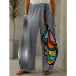 XL/12-14-Chantel High waist wide leg Pant