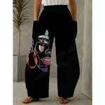 XL/12-14-Chantel High waist wide leg Pant