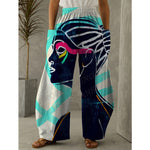 XL/12-14-Chantel High waist wide leg Pant