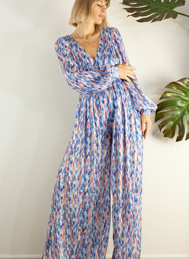 Penelope Open Back WIDE PANTS JUMPSUIT