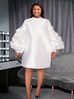Kavia -Lavish Plus Size White O Neck