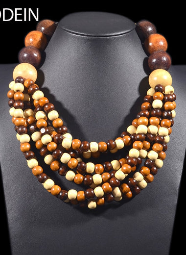 Wood Marbles Necklace