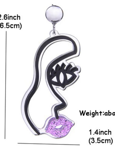 Serving Face Earrings