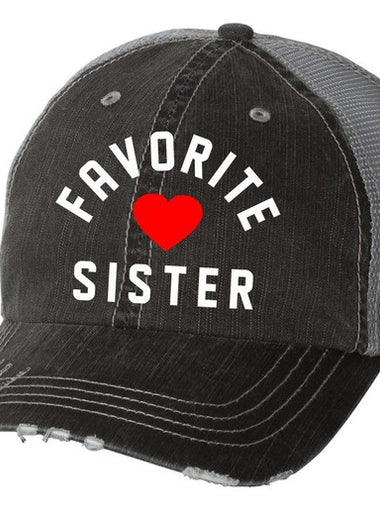 Favorite Sister Embroidered Hat